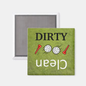 Vuil-Clean golf Vaatwasser Magneten (Voorkant / Achterkant)