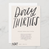 VUIL DERTIG FEest UITNODIGING (Voorkant / Achterkant)