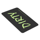 Vuil - Donkergrijs w / website adres 4x6 Magneet (Rechterzijde)