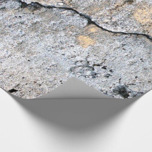 Vuil en gekraakt beton cadeaupapier (Hoek)