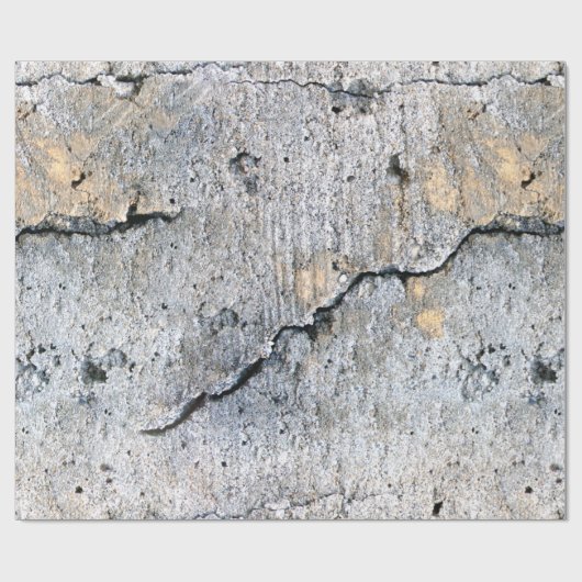 Vuil en gekraakt beton cadeaupapier (Vlak)