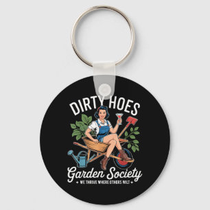 Vuil goed Tuinvereniging Grappige Tuinman Vintage Sleutelhanger