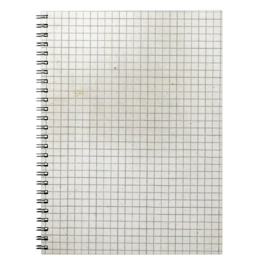 Vuil Grafiekpapier Notitieboek (Voorkant)