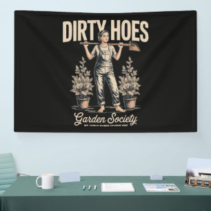 Vuil Hoeren Tuin Maatschappij Grappige Tuinman Spandoek