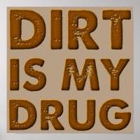Vuil Is Mijn Drugs Dirt Bike Motocross Poster Bord