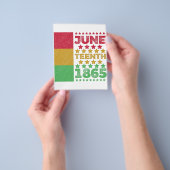 Vuil Juneteenth, vrijheid van zwarte mensen Flyer (Hand)