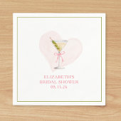 Vuil Martini Coquette strik trendy bruidsmeisjesfe Servet