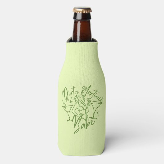 Vuil Martini Meisje Flesjeskoeler (Fles Voorkant)