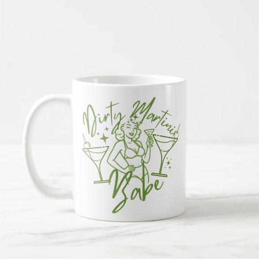 Vuil Martini Meisje Koffiemok (Links)