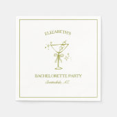 Vuil Martini Persoonlijke Chic Bachelorette Feest Servet (Voorkant)