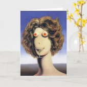 Vuil Martini Verjaardagskaart Kaart (Gele Bloem)