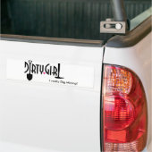 Vuil Meisje Autosticker Bumpersticker (Op Truck)