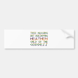 vuil met boomschotel bumpersticker