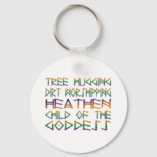 vuil met boomschotel sleutelhanger