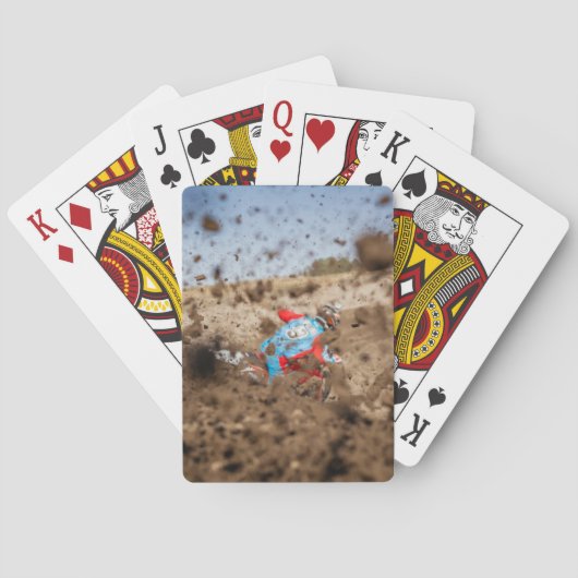 vuil motorrijtuig speelkaarten (Achterkant)