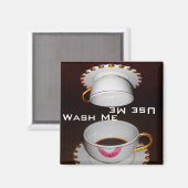 Vuil of schoon: was me of gebruik me gerechten magneet (Voorkant / Achterkant)