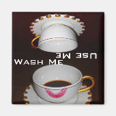 Vuil of schoon: was me of gebruik me gerechten magneet (Voorkant)