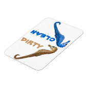 Vuil of schoon zeepaardje magneet (Linkerzijde)