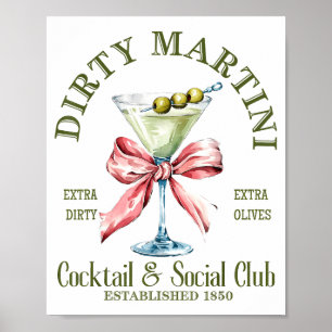 Vuil Ongetrouwde Bruidsmeisje Martini Staart Club Poster