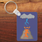 Vuil onweer sleutelhanger (Voorkant)