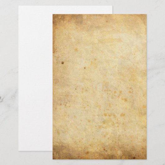  vuil perkamentpapier briefpapier (Voorkant / Achterkant)