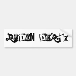 Vuil Rijden Bumpersticker