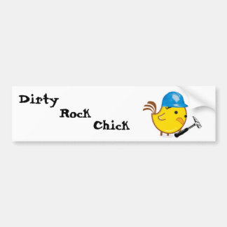 Vuil Rock Meisje Bumpersticker