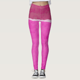 Vuil roze en rood gescheurd papier leggings