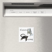 Vuil Schoon Afwasmachine Magneet Draak (Insitu (Vaatwasser))