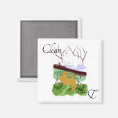 Vuil Schoon Magnetische Vaatwasser Konijn Haas Magneet (Voorkant / Achterkant)