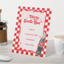 Vuil Soda Bar voor babyshower