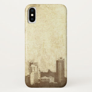 Vuil stadsachtergrond iPhone x hoesje