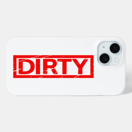 Vuil Stempel Case-Mate iPhone Case (Achterkant (horizontaal))