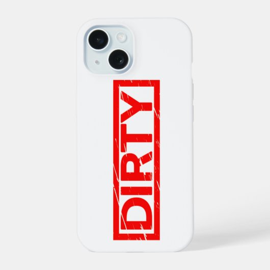 Vuil Stempel iPhone 15 Case (Achterkant)