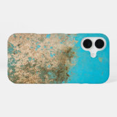 Vuil verf textuur iPhone 16 hoesje (Achterkant horizontaal)