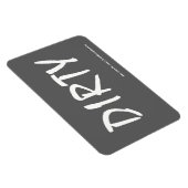 Vuil w / website adres 4x6 rechthoekige foto magn magneet (Rechterzijde)