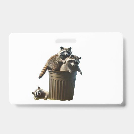 Vuil Wasbeer Feestje Badge (Voorzijde)