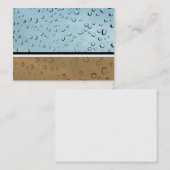 vuil water druppelprofiel visitekaartje (Voorkant / Achterkant)