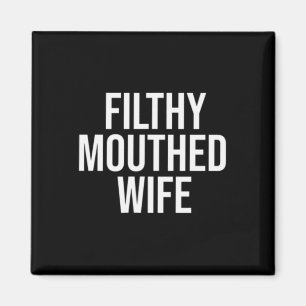 Vuilbekkende vrouw Funny Sarcasme Anti Trump  Magneet