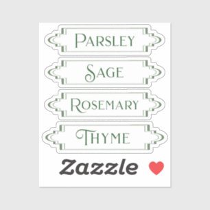 Vuilbestendige waterdichte Planten Etiketten voor  Sticker