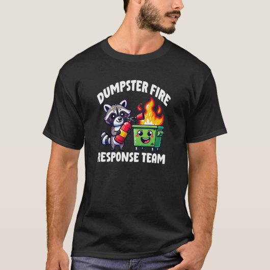 Vuilcontainer Brand Respons Team Wasbeer T-shirt (Voorkant)
