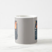 Vuilcontainerbrand - grappige warboel koffiemok (Center)
