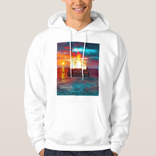 Vuilcontainerbrand Hoodie (Voorkant)
