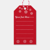 Vuildieren die met muizen bessen op sneeuwscène cadeaulabel (Voorkant)