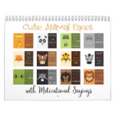 Vuildiergezichten met Motivatie Gezegden Kalender (Hoes)