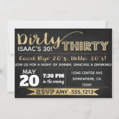 VUILE 30-UITNODIGING KAART (Voorkant)