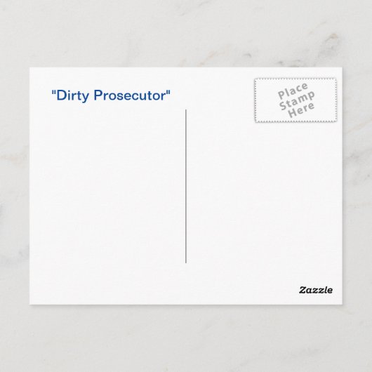 Vuile aanklager: Briefkaart (Achterkant)