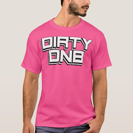 Vuile DNB vloeibare EDM drum en bas T-shirt (Voorkant)