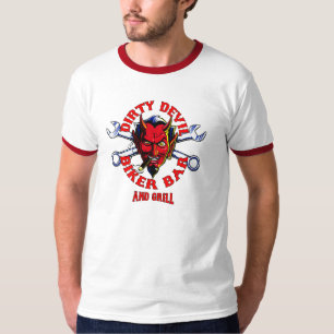 vuile duivelstang in grillontwerp t-shirt