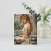 Vuile gerechten briefkaart (Staand voorkant)